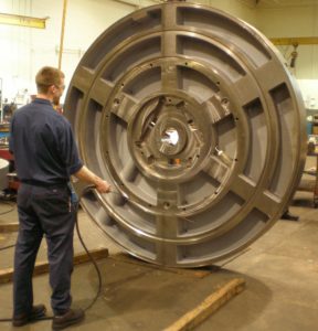 Large sliding jaw chuck